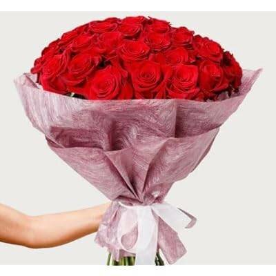 Bouquet de roses rouges élégantes