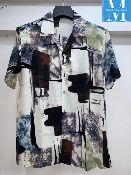 Chemise imprimée abstraite