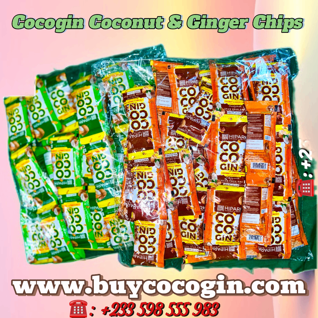 Cocogin coconut and ginger chips