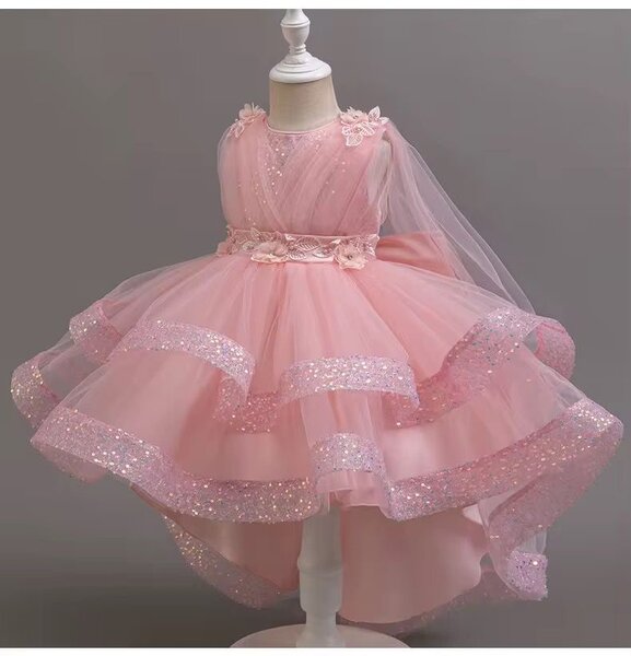 Robe princesse rose fille