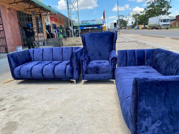 Sofa set blue 