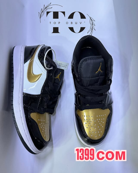 Кроссовки черно-желтые