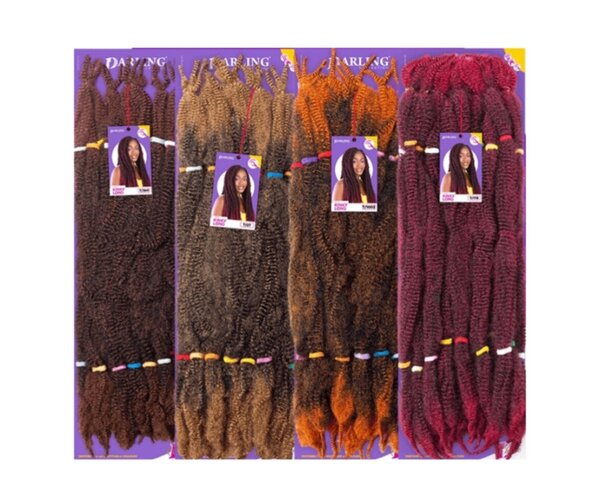 Extensions cheveux crépus colorés