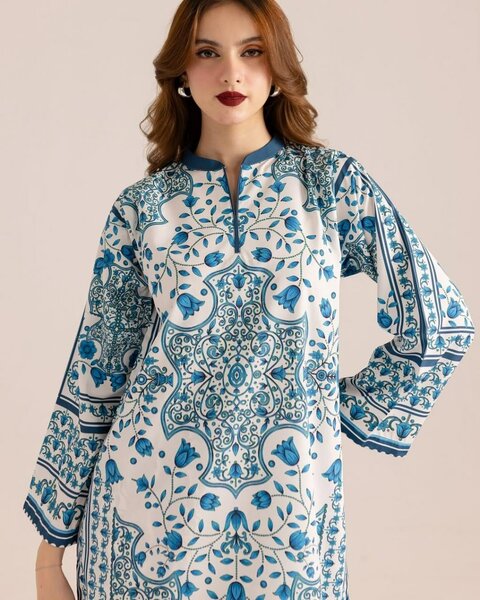 Stylish Printed 2 Pcs Woman's Stitched Shirt and Trouser