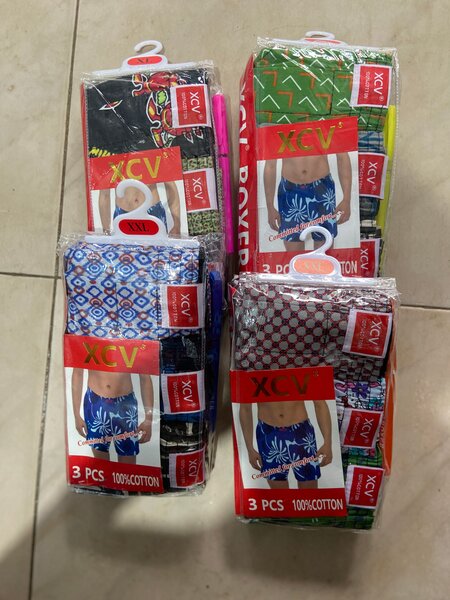 Lot de boxers homme 100% coton