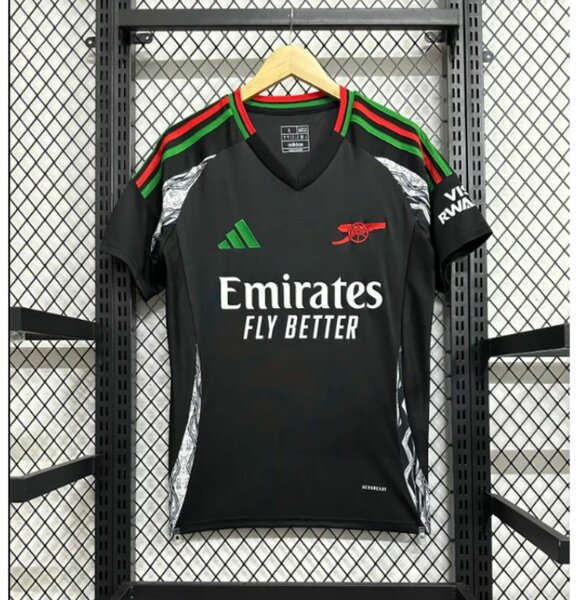 Maillot de football noir Emirates