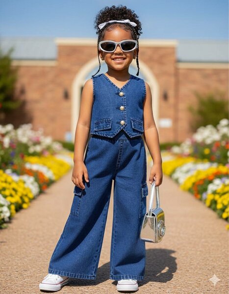 Ensemble en jean pour fille