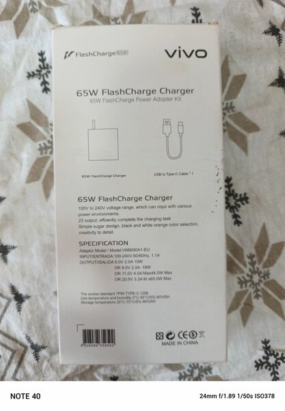 Vivo Flash Charger