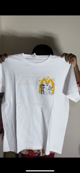 T-Shirt Blanc avec Imprimé Humoristique