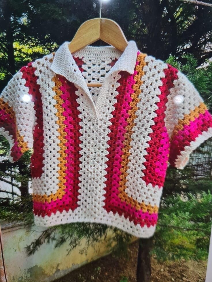 Cardigan en Crochet Unisexe