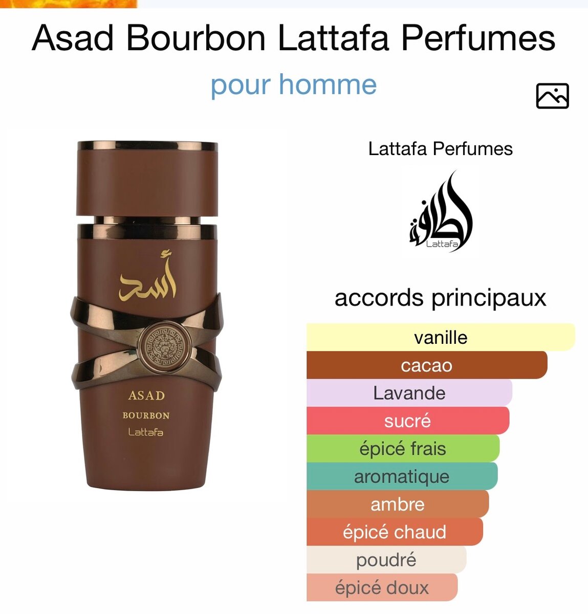 Lattafa Asad Bourbon Parfum Homme