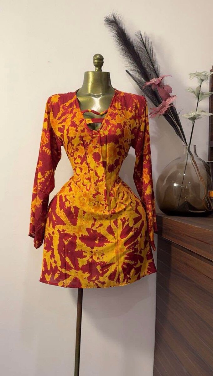 Robe bohème tie-dye