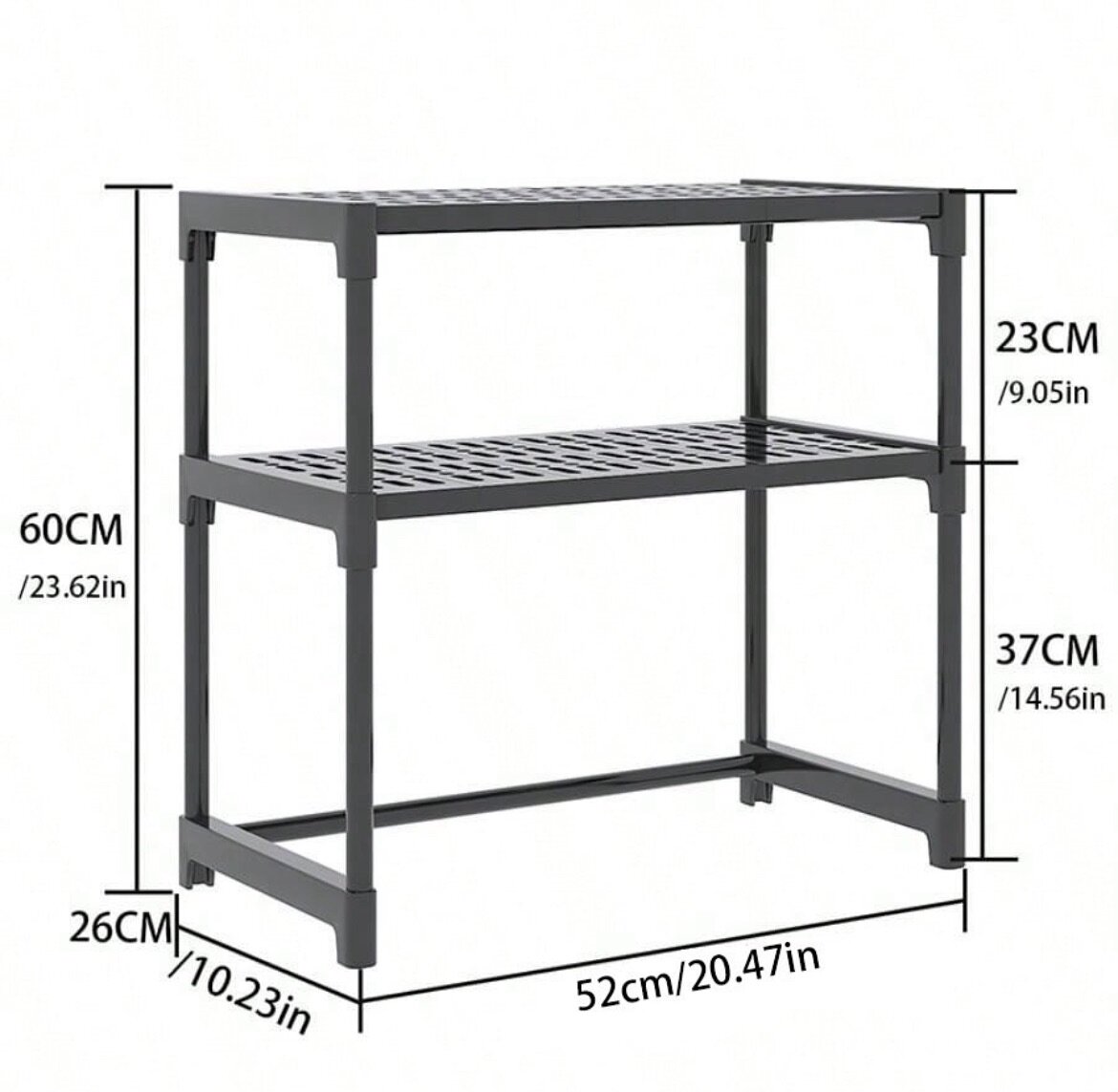 Microwave storage rack