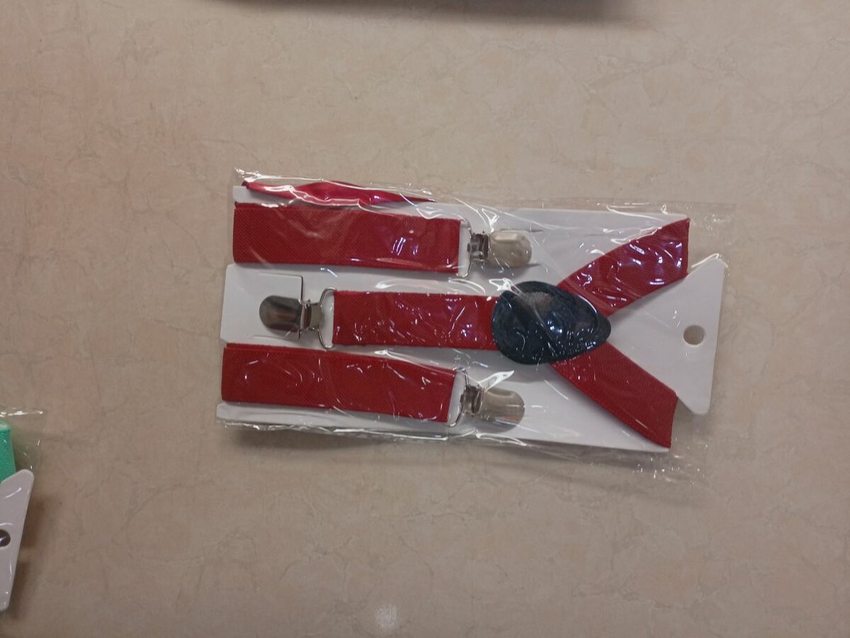 BOYS SUSPENDERS WITH BOW TIE