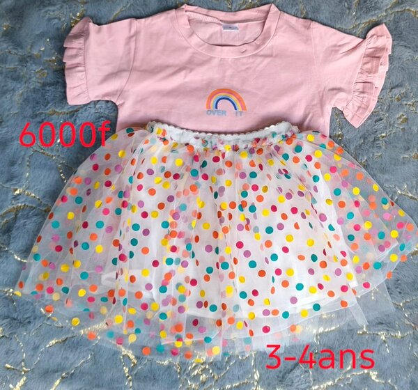 Ensemble T-shirt et Jupe Fille