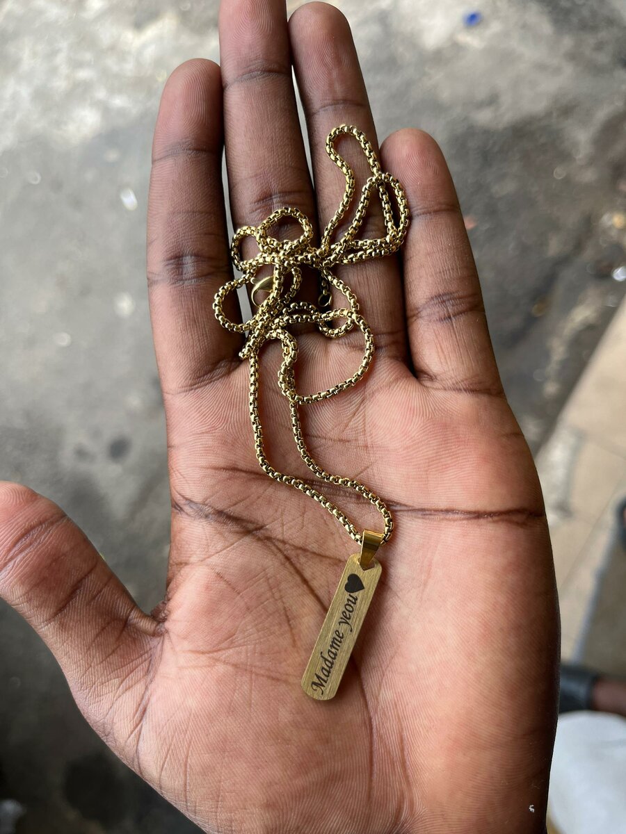 Collier Personnalisé Gravé