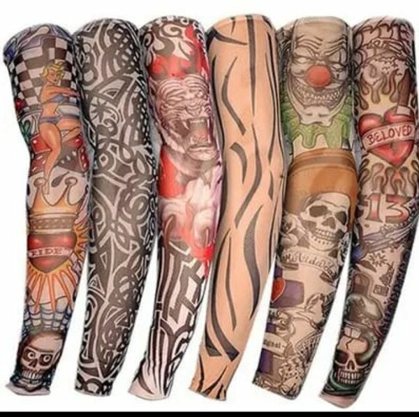 (3.500F - 5.000F) MANCHE DE COMPRESSION à design Tatouage