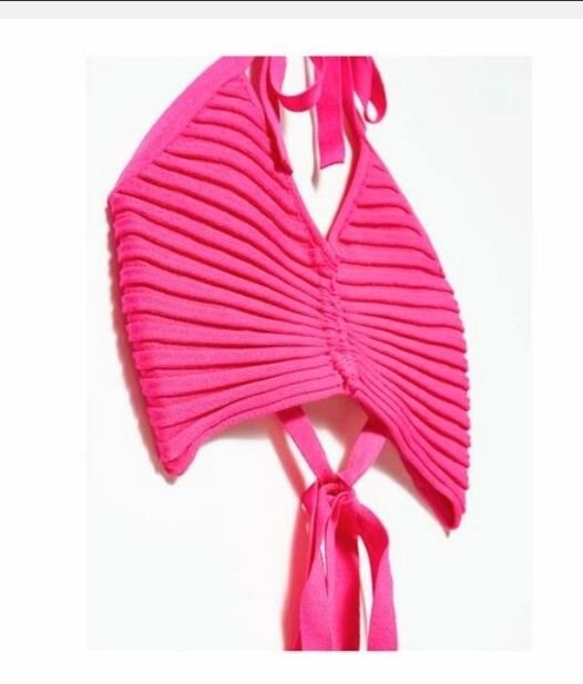 Bustier fushia a lacets