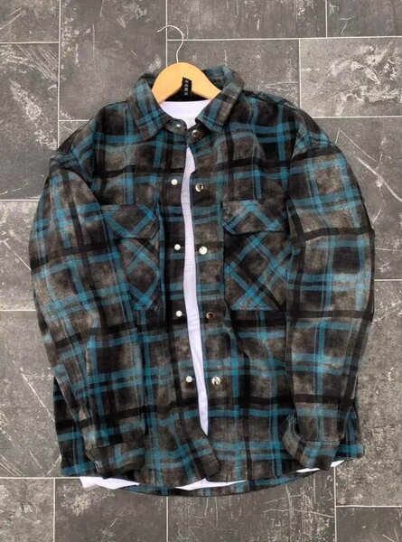 Chemise en jean imprimé homme