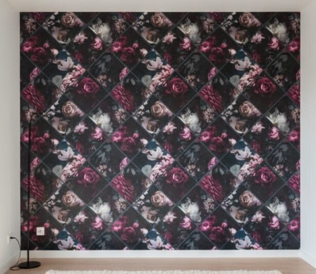 Papier peint floral élégant