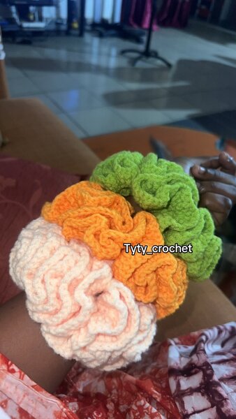 Chouchou Crochet Coloré