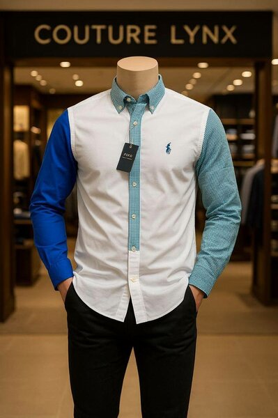 Chemise Homme Bicolore Élégante