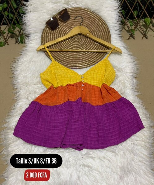 Top bretelles d'été colorée