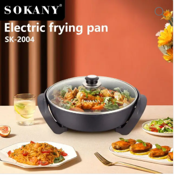 Sokany Mini Electric Frying Non-stick Electric Skillets Round Hot Pot Electric Stove
