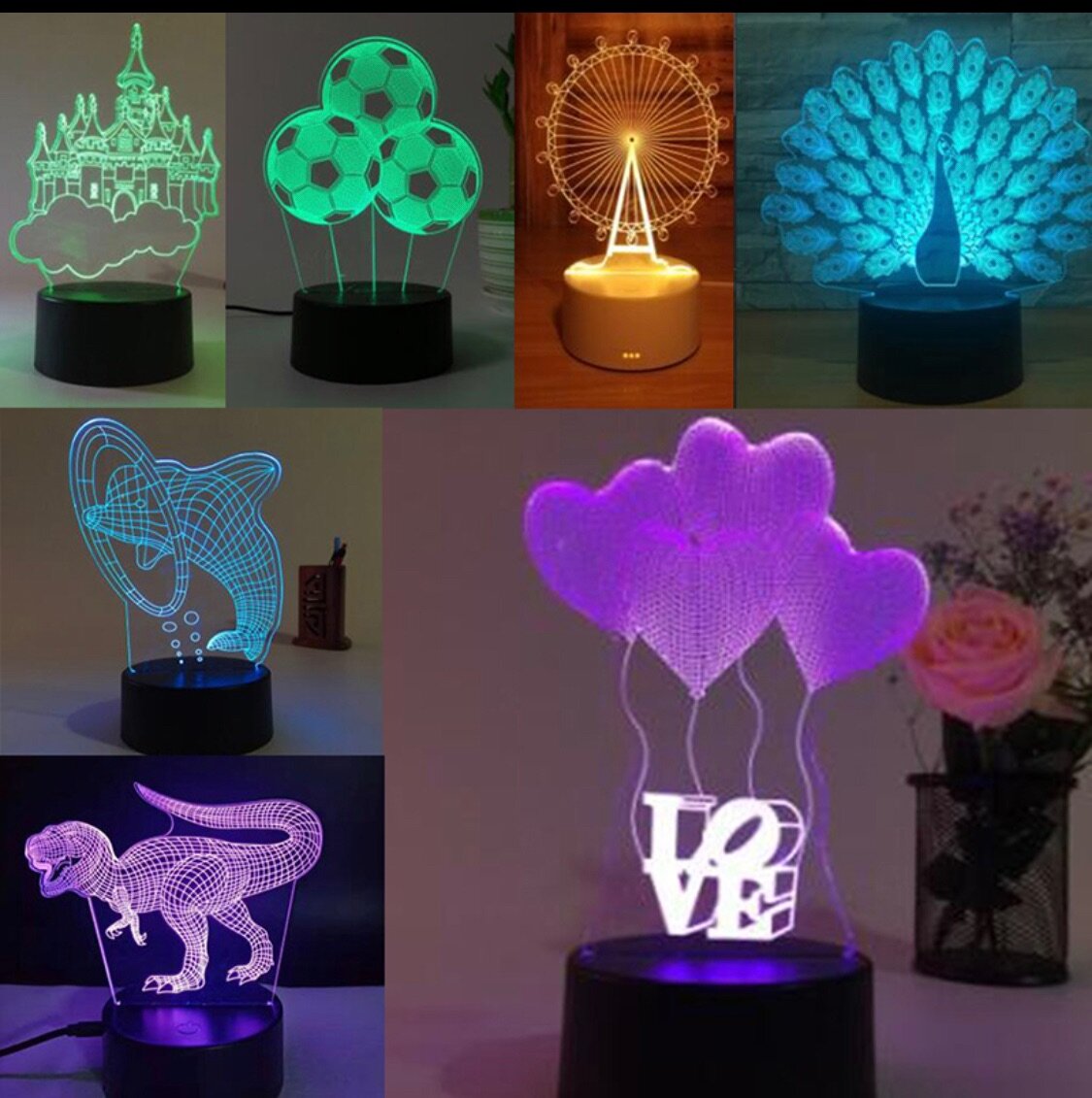 3D led light lamp