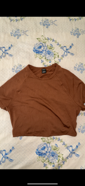 T-shirt SHEIN marron  femme