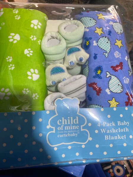 4-Pack Bébé Washcloth Ensemble