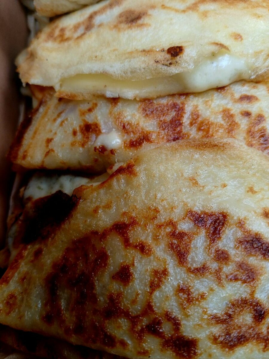 Crêpes jambon de bœuf fromage