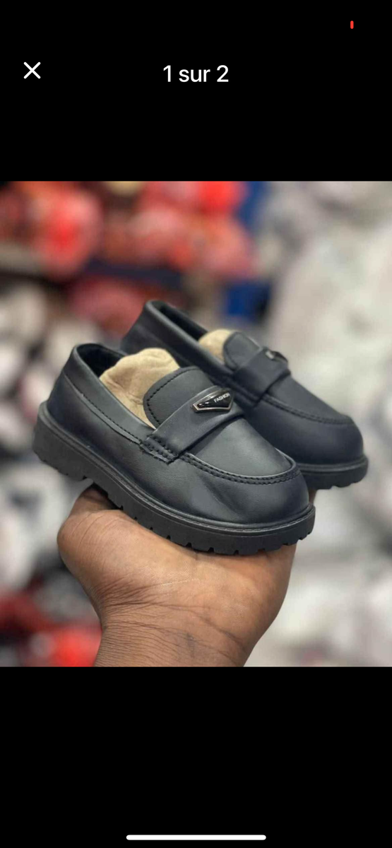 Mocassins Enfant Noir Élégants