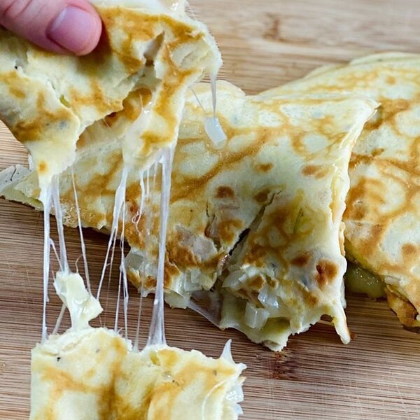 4 Crêpes au fromage fondant