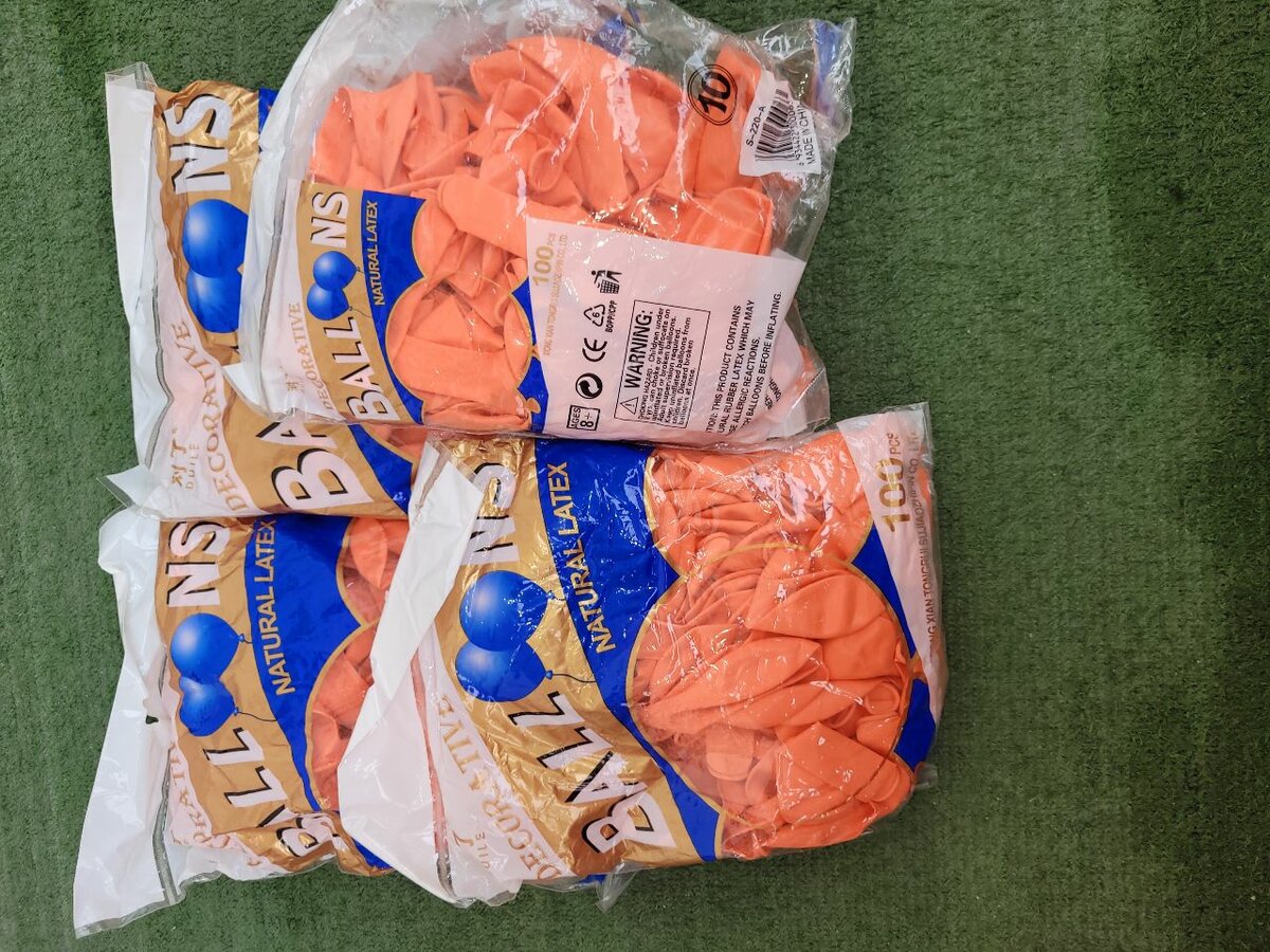 Ballons en latex multicolores