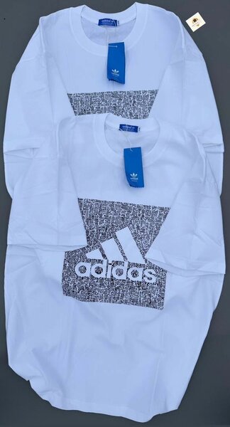 T-shirt Adidas blanc imprimé
