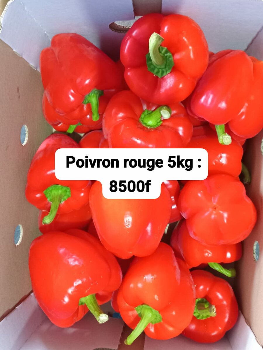 Poivrons jaune et rouge