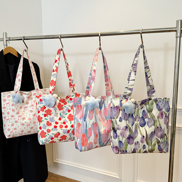 Sac fourre-tout floral élégant