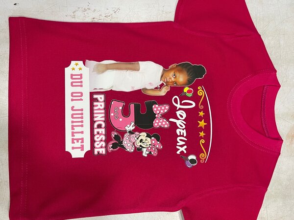 T-shirt enfant anniversaire personnalisée