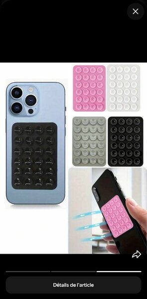 Support téléphone ventouse