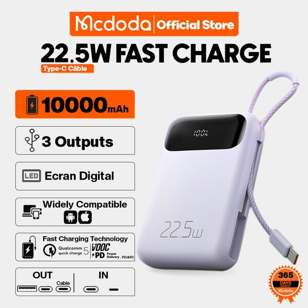 Mcdodo Power bank M32  10000mAh 22,5W