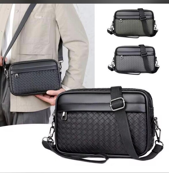 Sac bandoulière tissé élégant