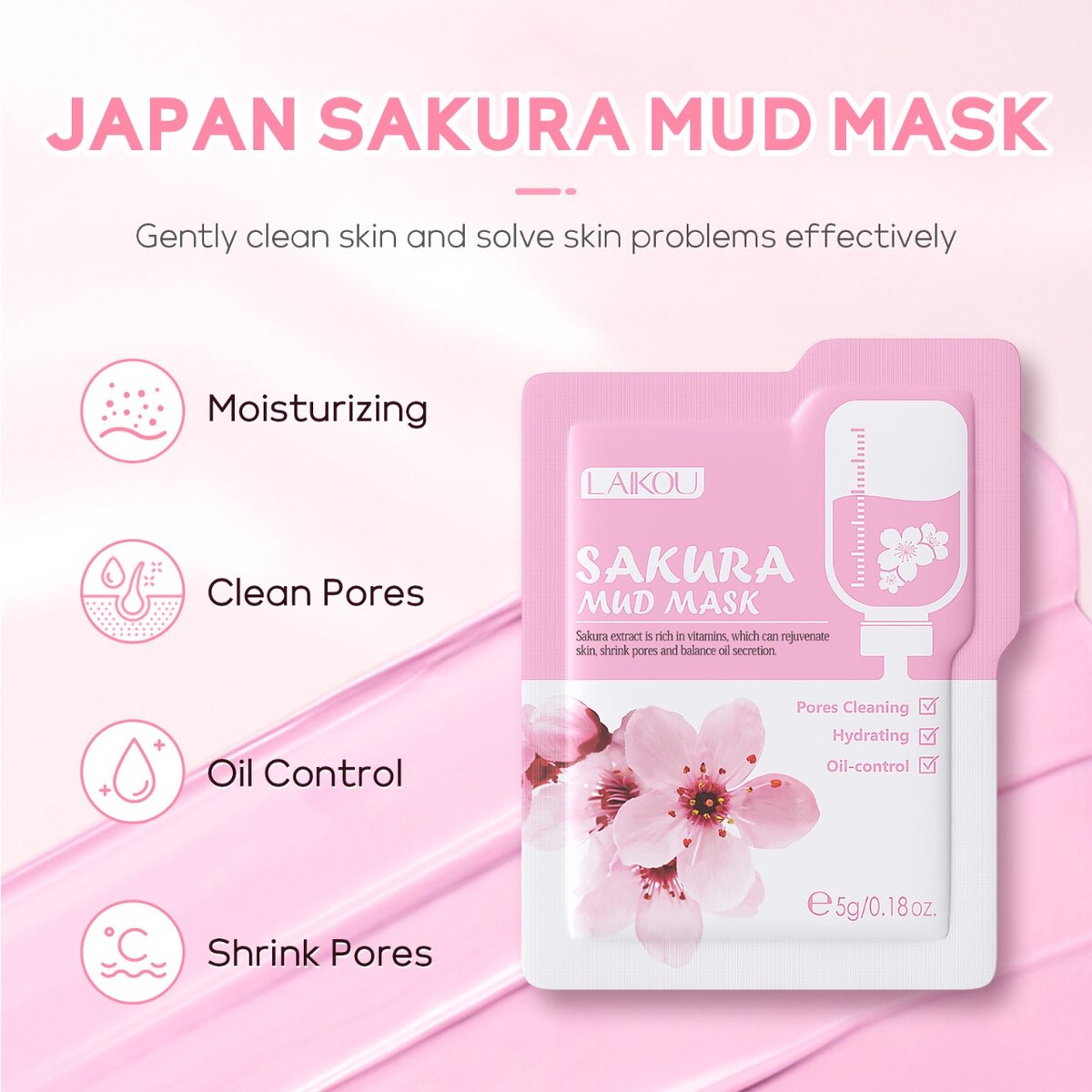Sakura mud mask