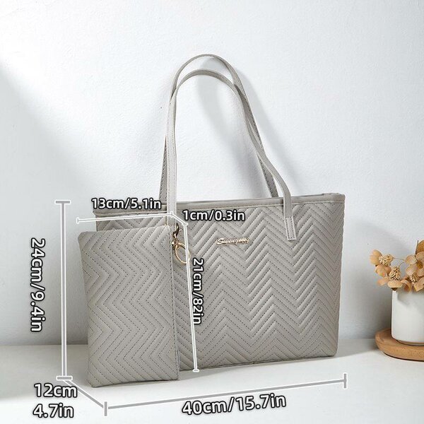 Cabas élégant avec pochette