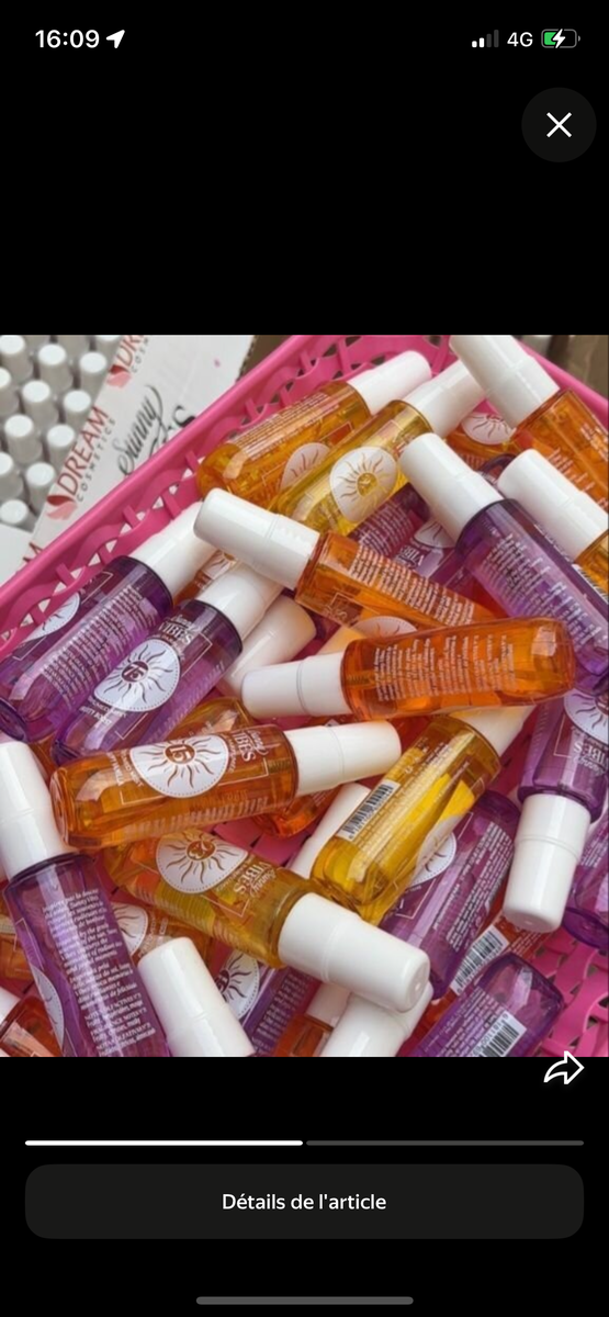 Lot de mini parfums colorés