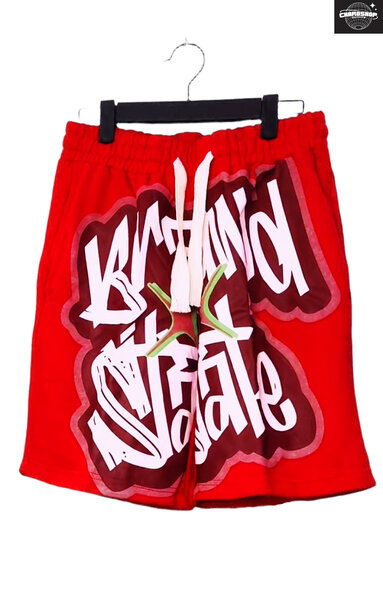Shorts rouges streetwear