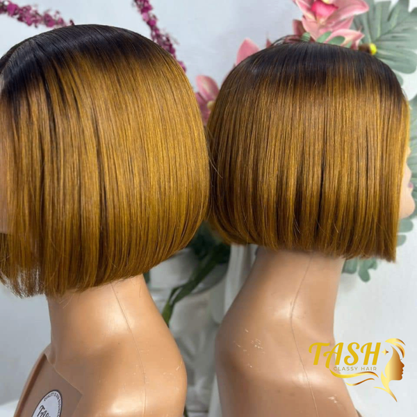 6 Inches Dubai Brown Brazillian Bob Wig