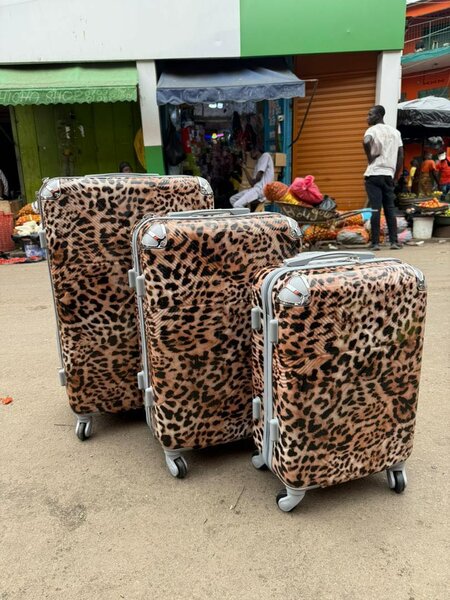 Valises à motif léopard mode