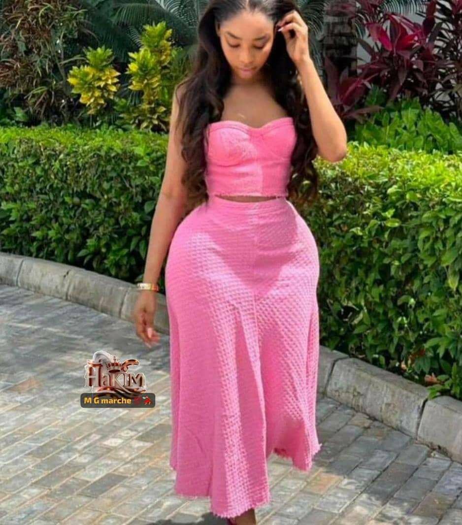 Ensemble rose élégante