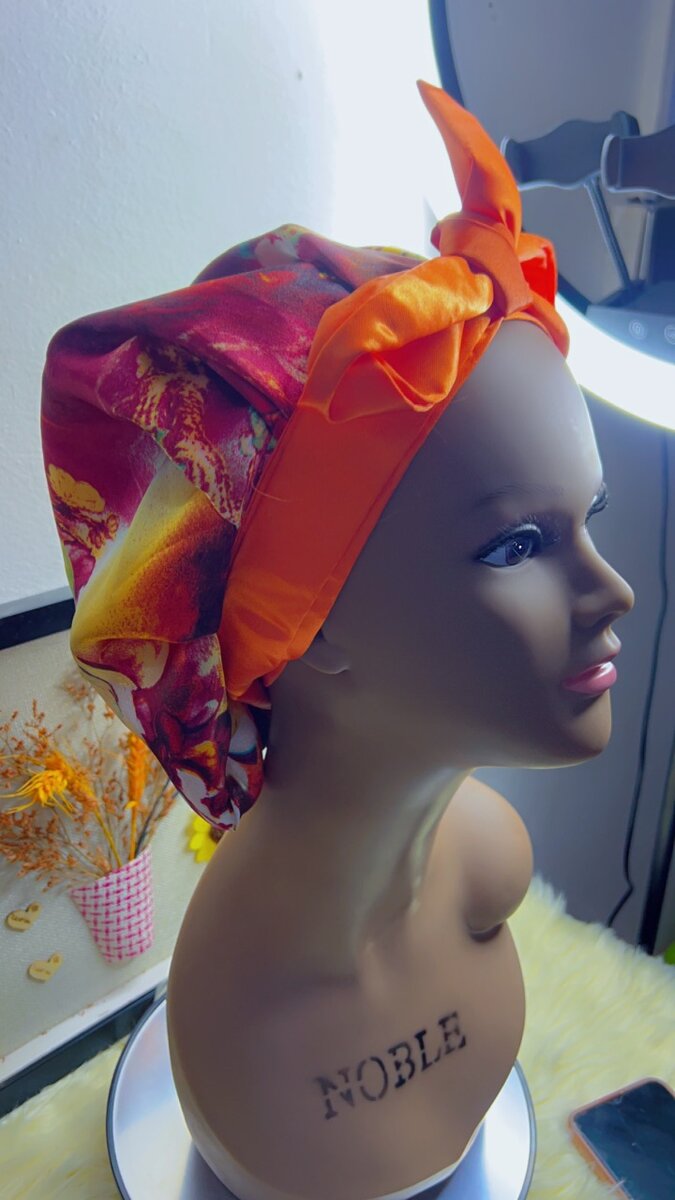 2 in 1 hair bonnet